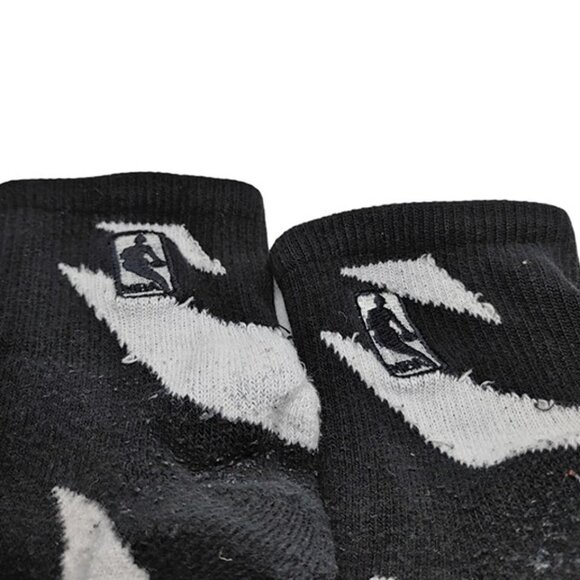 NBA ELITE Crew Basketball Socks Size Large crew socks Black/White - Picture 2 of 4